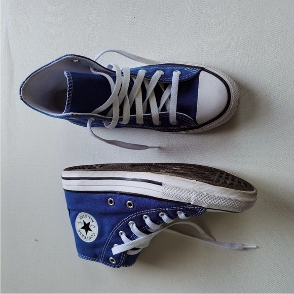 Converse Chuck Taylor Canvas High Top Lace Up All Stars Snorkle Blue W10.5 M8.5 - Picture 4 of 6